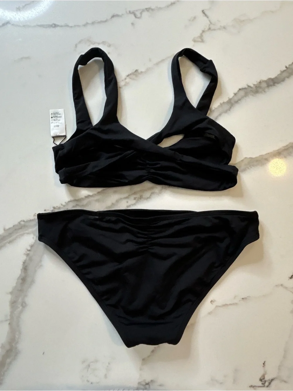 L*space Black Two-Piece Bikini Set S/M
